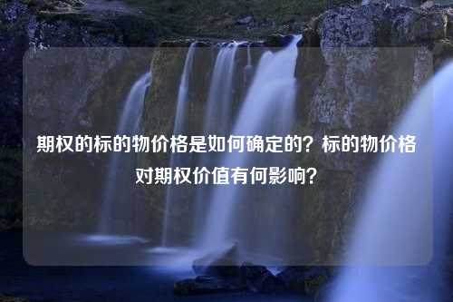 期权的标的物价格是如何确定的？标的物价格对期权价值有何影响？