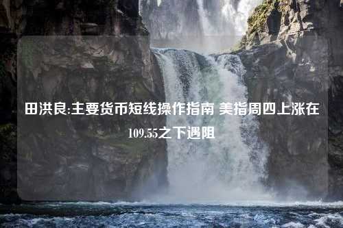 田洪良:主要货币短线操作指南 美指周四上涨在109.55之下遇阻